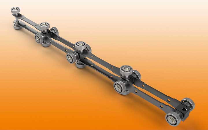 Overhead conveyor chains