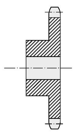 Sprockets for conveyor chains type B