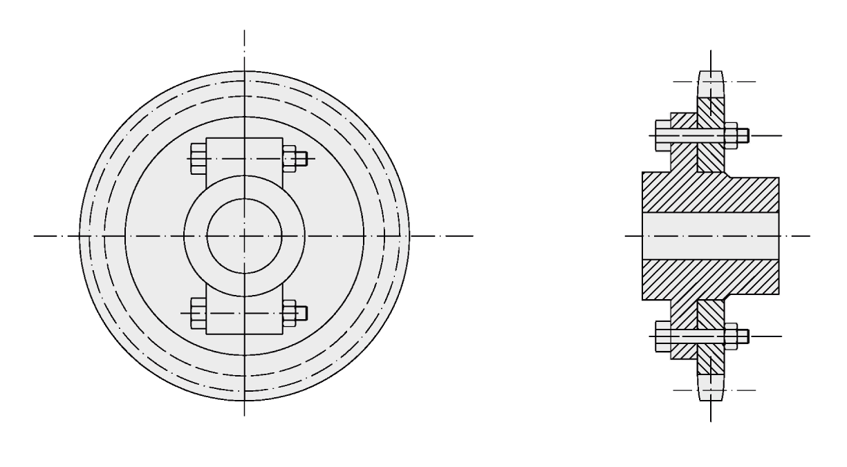 Sprockets for conveyor chains type L