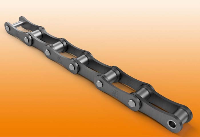 Double pitch roller chains